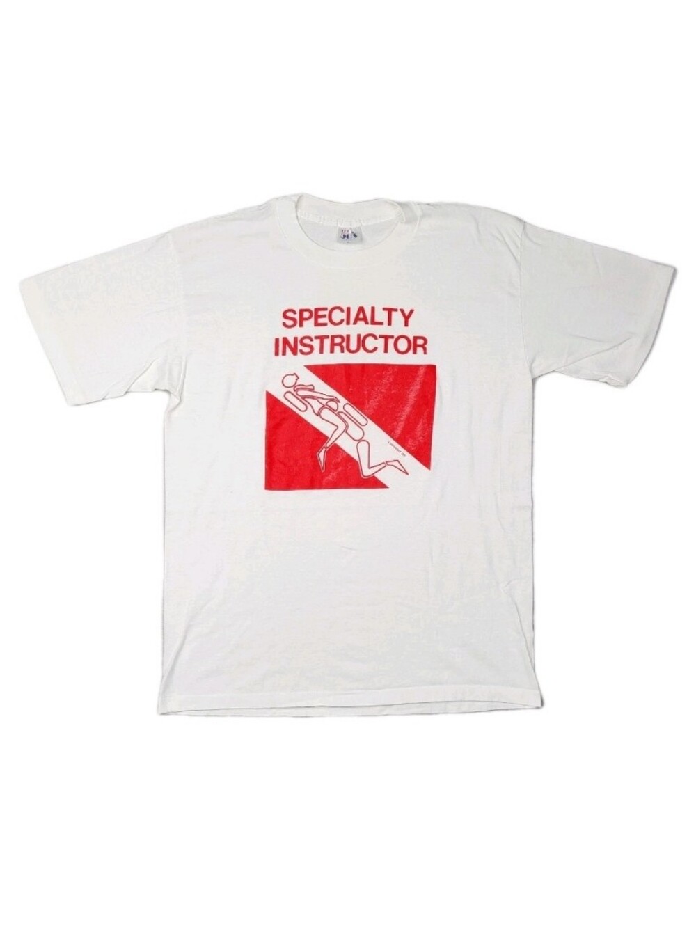 Vintage 80s Scuba Diving Raunchy Vulgar Specialty Instructor Funny T Shirt Large
